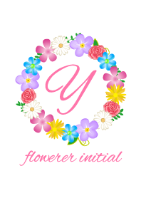 Flower initial -Y-