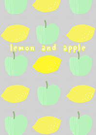 lemon & apple*gray