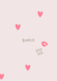 Simple XOXO Heart9 from Japan