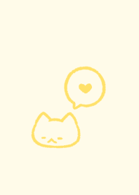 Chill out cat.(yellow13)