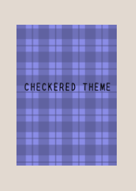 BLUE PURPLE CHECKERED THEMEj-BEIGE