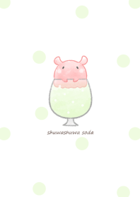 メンダコとソーダ -メロン-