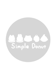 【惑星ドーナツ】Simple Donut Gray【7】