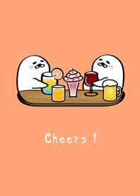 ขี้เกียจหน่วยซีล˙ดื่มไวน์!(สีส้มอ่อน)