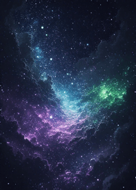 Night starry sky with nebula fc634E