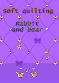Soft quilting(Rabbit and bear)
