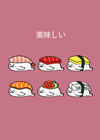 慵懶海豹部隊˙小壽司(玫瑰霧粉)