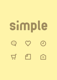 Simple icon [CustardYellow] No.188