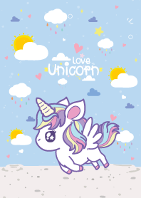Unicorn Cute Cloud Kawaii