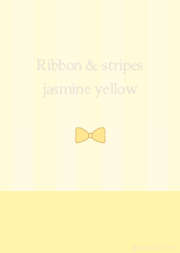 Ribbon & stipes jasmine yellow
