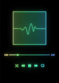 MUSIC PLAYER - GLOW - ブラック 60