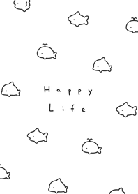 ゆるいサメと仲間たち | 白と黒