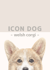 ICON DOG - Welsh Corgi 01 - BEIGE/02