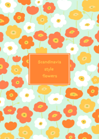 Scandinavia style flowers 6 theme