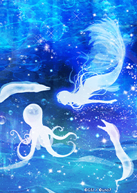 mermaid princess & sea witch from Japan
