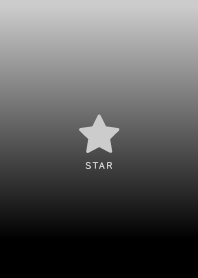 Simple Lucky Star Gradation/Pale Gray