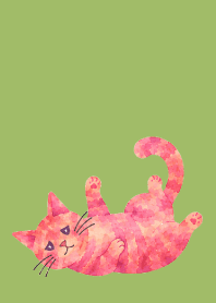 A depressed cat02 moss green