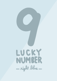 Lucky number 9 Light blue 2colors