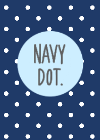 navy dot theme