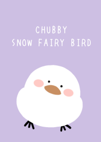 CHUBBY SNOW FAIRY BIRD/DUSTY PURPLE