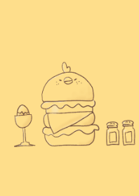 Simple Sketch: Chicken Burger (Honey.)