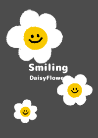 Smiling Daisy Flower  - B&W+ 02