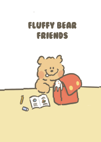 Fluffy Bear in School