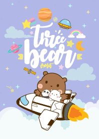 Bear Space Galaxy Violet