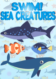 Swim! Sea Creatures Theme (blue)