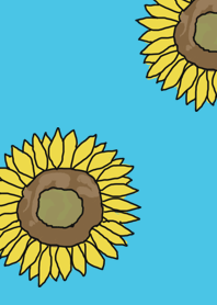 sun flower blue