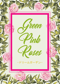 Green Pink Roses - Japanese Ver