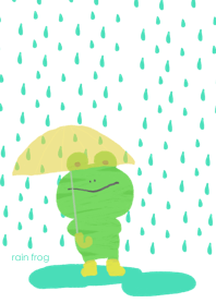 Rainy days frog