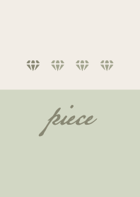 Green beige.Diamond