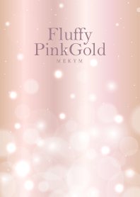 Fluffy Pink Gold HEART - MEKYM 15
