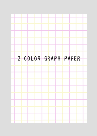 2 COLOR GRAPH PAPER/PINK&YELLOW/GRAY