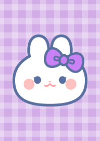 Purple ribbon rabbit theme