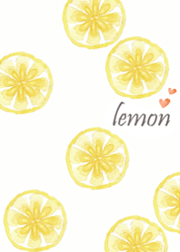 水彩フルーツに囲まれて・フレッシュレモン