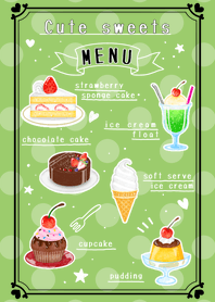 Cute sweets! -green- Revised