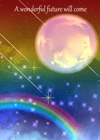 金運と全体運上昇♪虹色宇宙に架かる虹