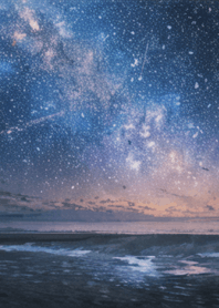 Galaxy winter sky #MK01.