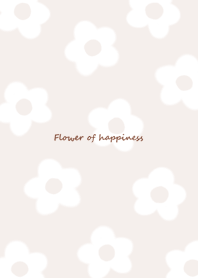 pinkbrown♡シンプルな白い花08_1