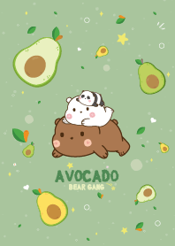 หมีสามตัว อาโวคาโด คิ้วตี้