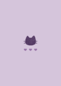cat&heart/2(dark purple)