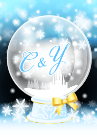 C&Y -Snow dome-light blue-