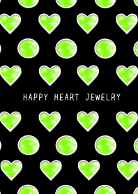 HAPPY HEART JEWELRY-LIGHT GREEN-BLACK