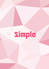 単純な幾何学的なスタイル - ピンク