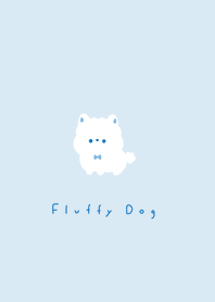 หมาขนฟู /blue white
