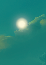 ミントグリーン : 神秘的な光