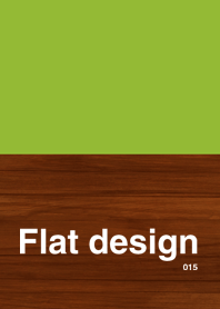 Simple design of wood and yellow green J