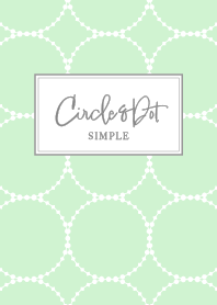 Circle&Polka Dots / Apple Green